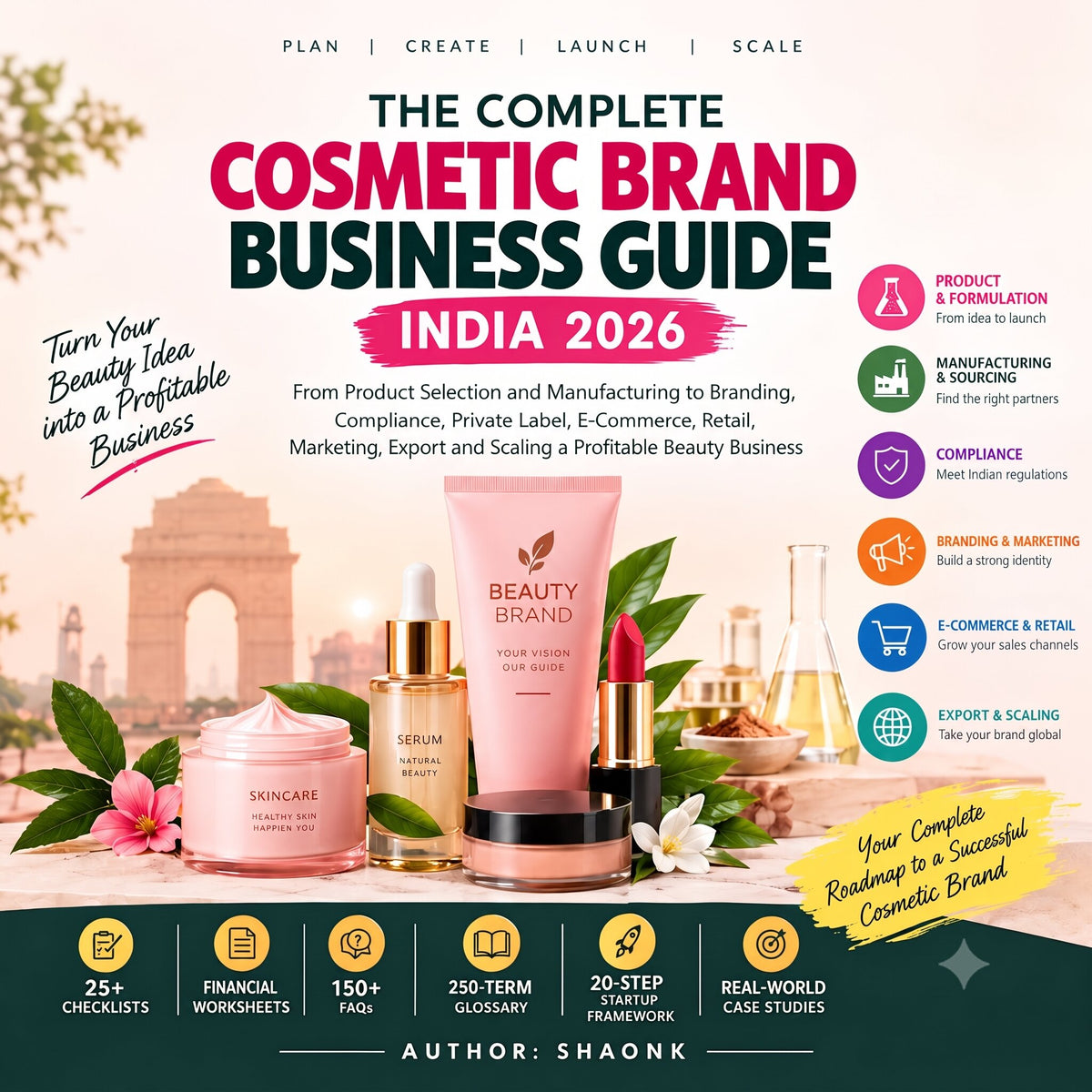 The Complete Cosmetic Brand Business Guide India 2026 | Launch, Manufacture, Brand & Scale Your Beauty Business