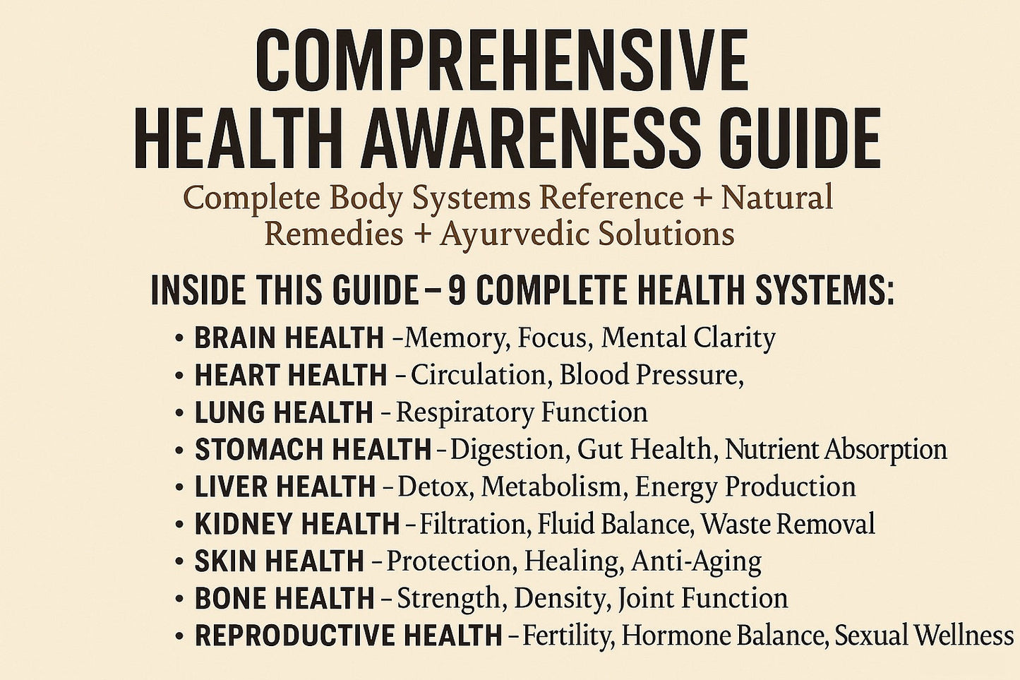 Comprehensive Health Awareness Guide: Your A-Z Manual for Natural & Ayurvedic Wellness SHAONK