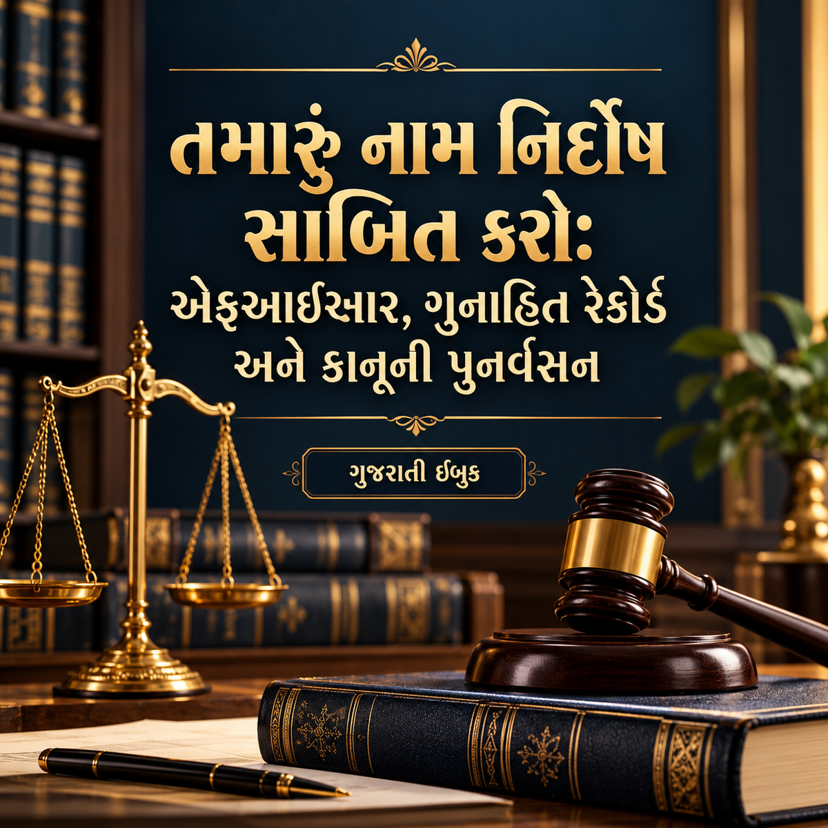 Gujarati edition cover — SHAONK FIR legal guide.