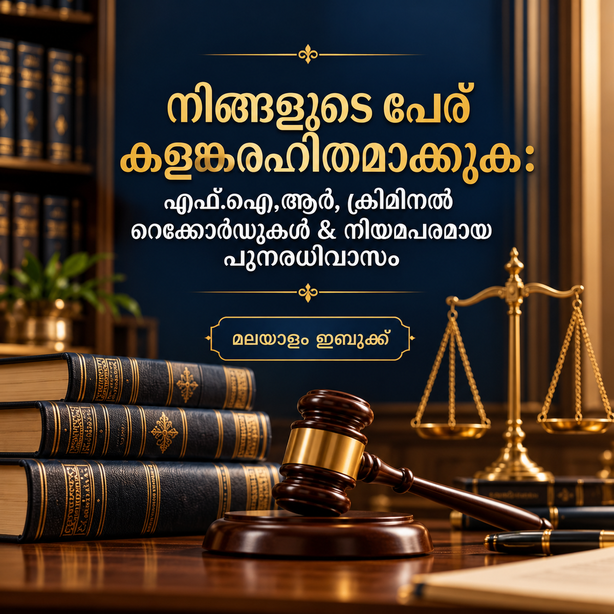 Malayalam edition cover — SHAONK FIR legal guide.