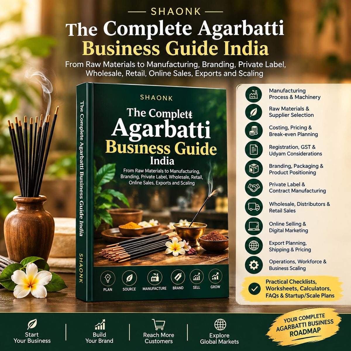 Agarbatti Business Guide India – Manufacturing, Branding, Private Label, Wholesale, Online Sales & Export
