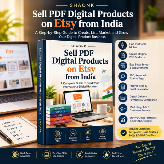 Sell PDF Digital Products on Etsy from India – Complete Etsy Business Guide