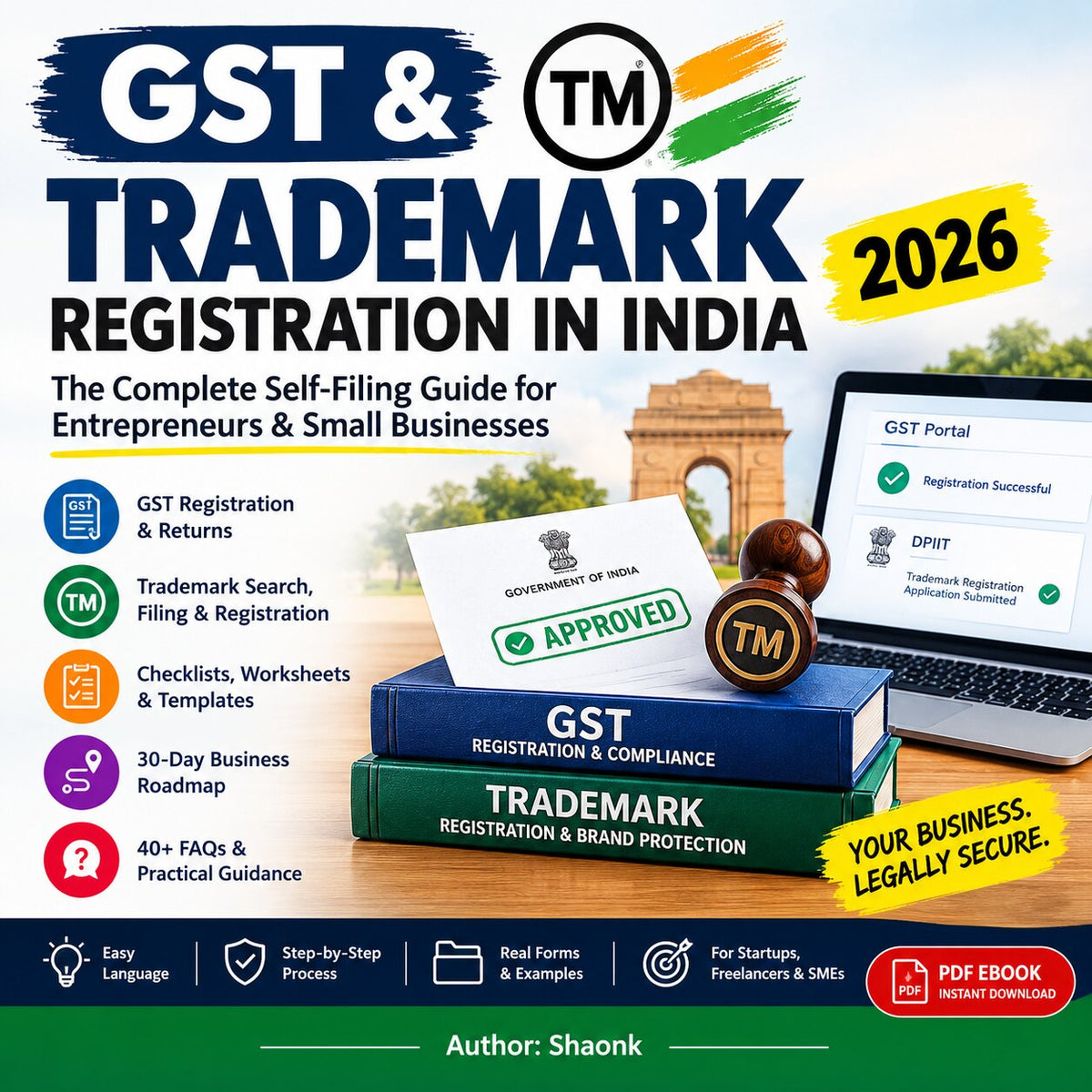 GST & Trademark Registration in India 2026: The Complete Self-Filing Guide for Entrepreneurs & Small Businesses