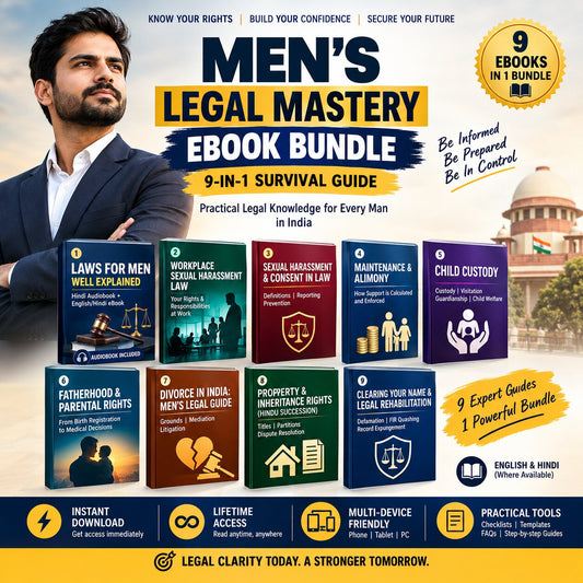 Men's legal rights bundle India 9-in-1 eBook cover