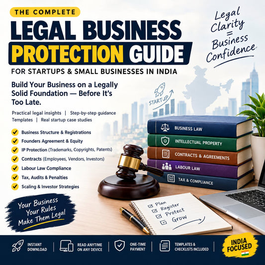 Legal business protection guide India eBook cover