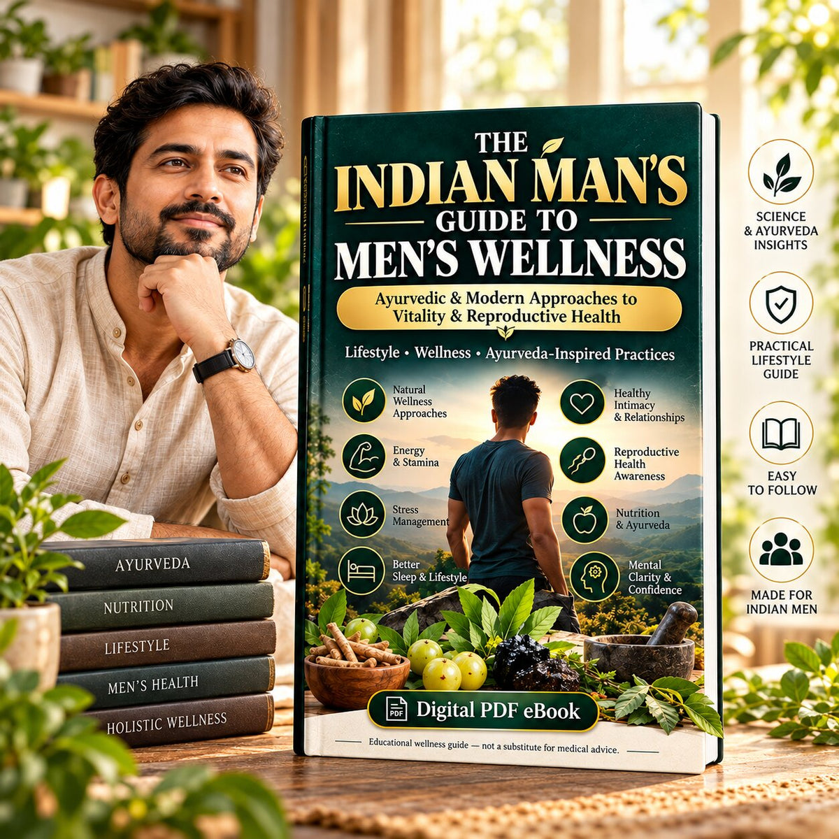 The Indian Man's Guide to Men's Wellness – Ayurvedic & Modern Solutions for Vitality & Reproductive Health