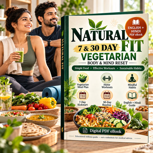 Vegetarian Fitness Program | 7 & 30 Day Body & Mind Reset (Hindi + English)