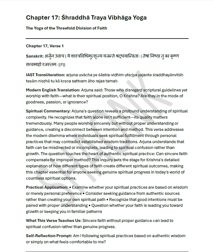 Bhagavad Gita: Complete Sanskrit to English Translation with Commentary SHAONK