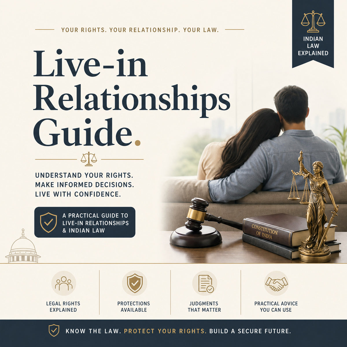 Live-in relationships and Indian law bilingual eBook cover