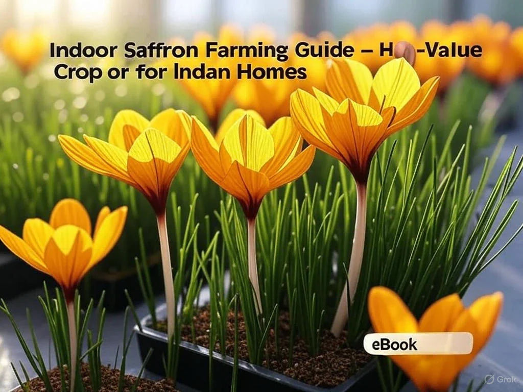 Indoor Saffron Farming Guide – High-Value Crop for Indian Homes SHAONK