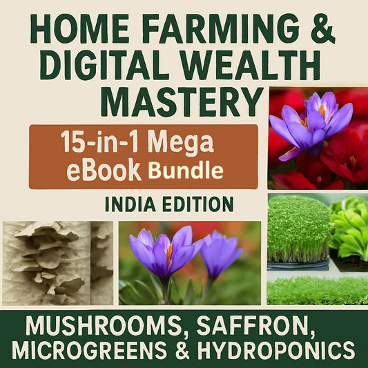 Home Grown Success: The Ultimate Urban Farming & Business Ebook Bundle (Master Mushrooms, Saffron, Hydroponics & Microgreens!) SHAONK