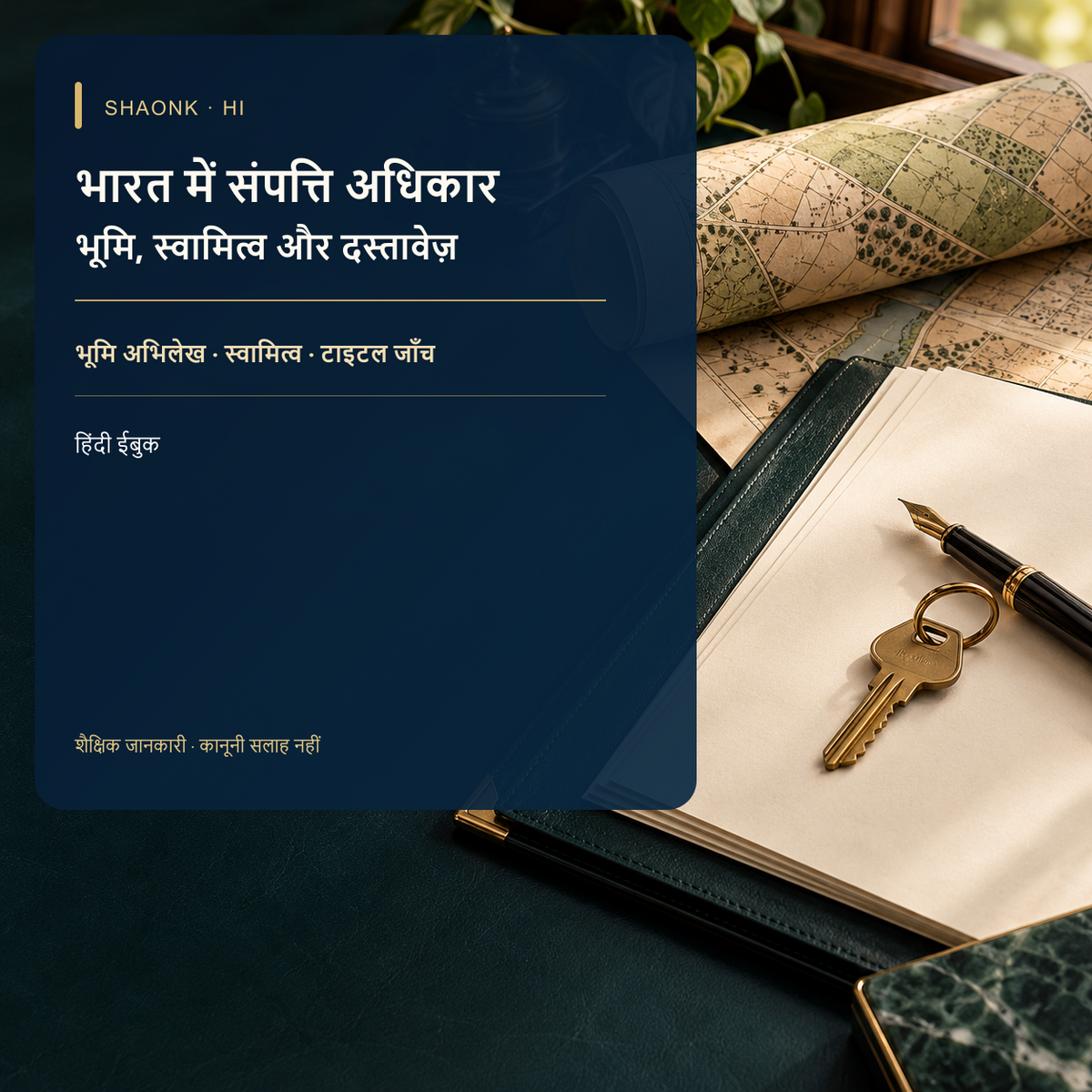 Property Rights in India: Complete Citizen Legal Guide to Land, Ownership & Title Verification — Hindi edition cover