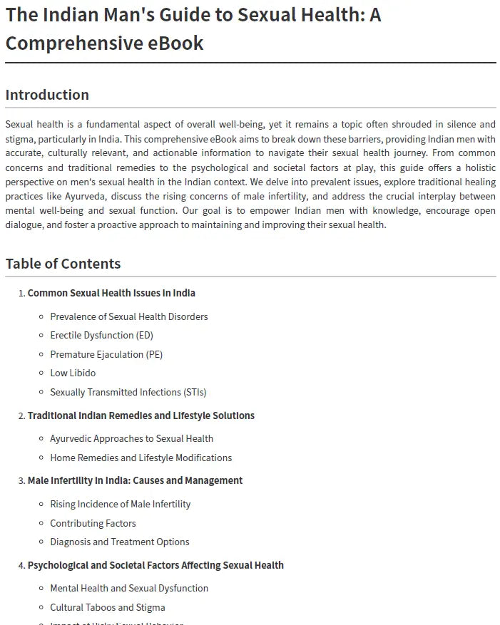 The Indian Man’s Guide to Sexual Health – Ayurvedic & Modern Solutions for ED, PE, Low Libido & Infertility SHAONK