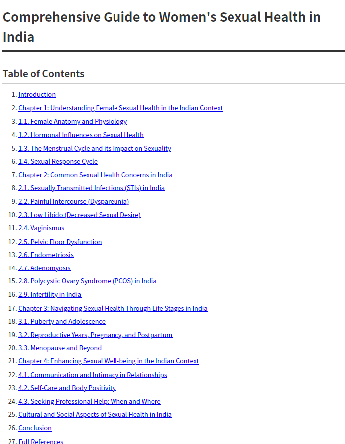 Women's Sexual Health Comprehensive guide : Empower Yourself Today! SHAONK