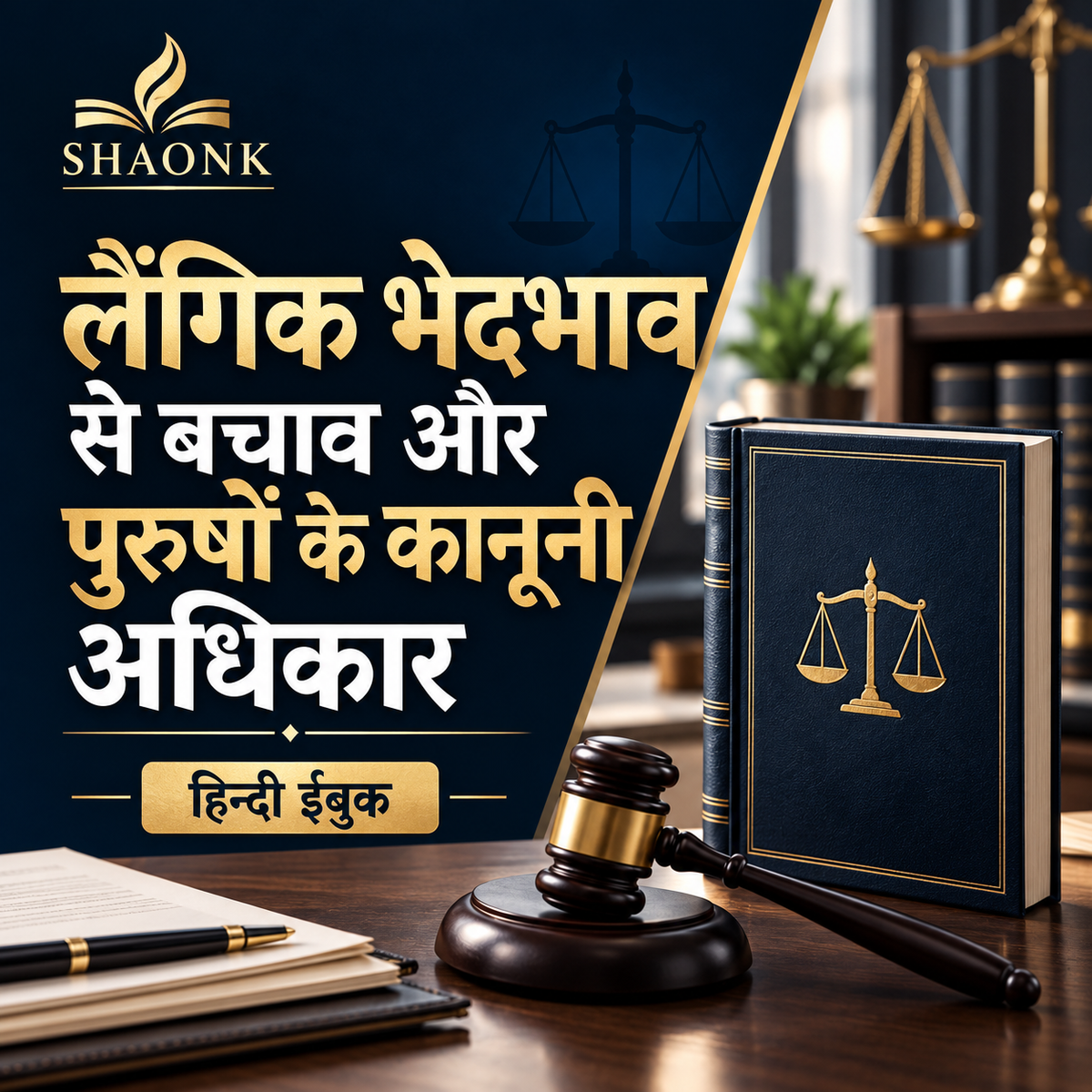 Hindi digital ebook: Gender Bias Defense & Legal Rights for Men in India: False Allegations, Bail & Quashing . Educational legal information.