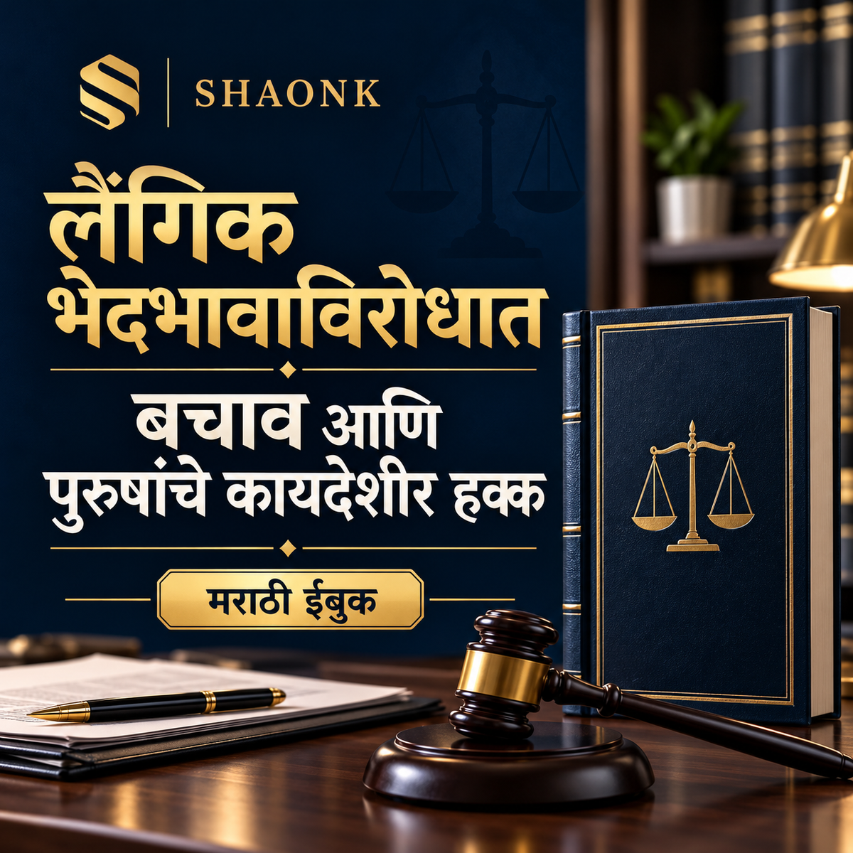 Marathi digital ebook: Gender Bias Defense & Legal Rights for Men in India: False Allegations, Bail & Quashing . Educational legal information.