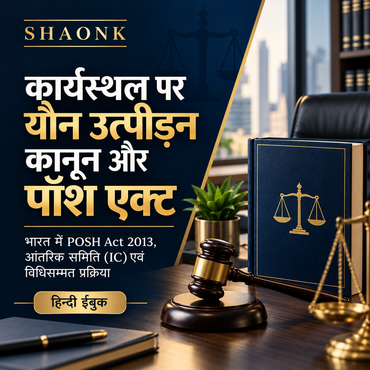 Hindi ebook: Workplace Sexual Harassment Laws in India: POSH Act 2013, Internal Committee (IC) & Due Process . Educational information.