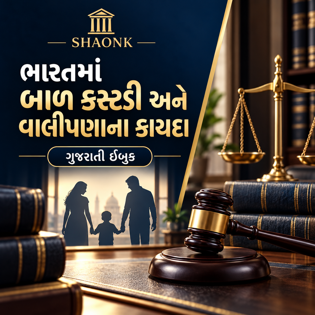 Gujarati ebook about Child Custody Laws in India: Guardianship, Visitation Rights & Shared Parenting Handbook .
