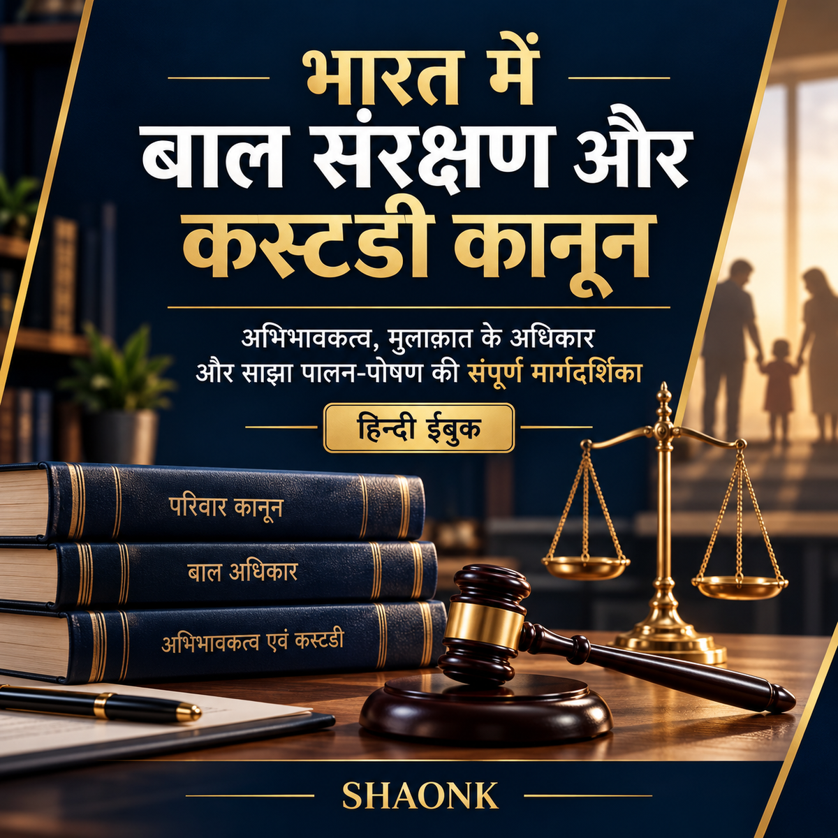 Hindi ebook about Child Custody Laws in India: Guardianship, Visitation Rights & Shared Parenting Handbook .
