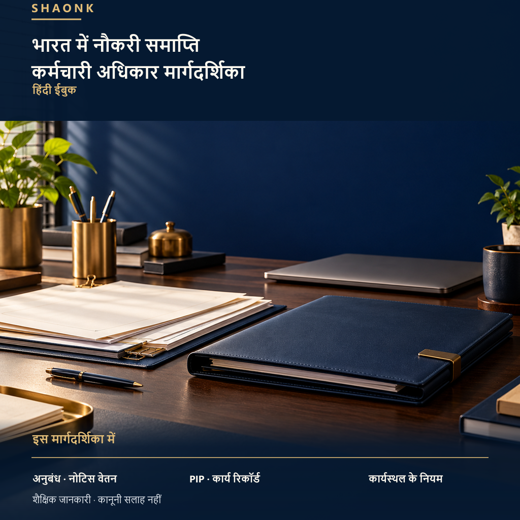 भारत में नौकरी समाप्ति — कर्मचारी अधिकार मार्गदर्शिका, हिंदी ईबुक