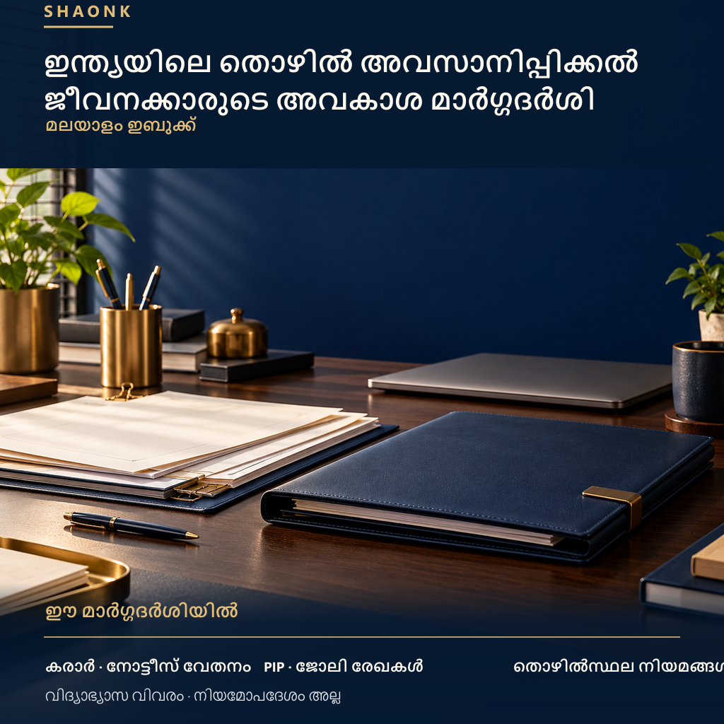 ഇന്ത്യയിലെ തൊഴിൽ അവസാനിപ്പിക്കൽ — ജീവനക്കാരുടെ അവകാശ മാർഗ്ഗദർശി, മലയാളം ഇബുക്ക്
