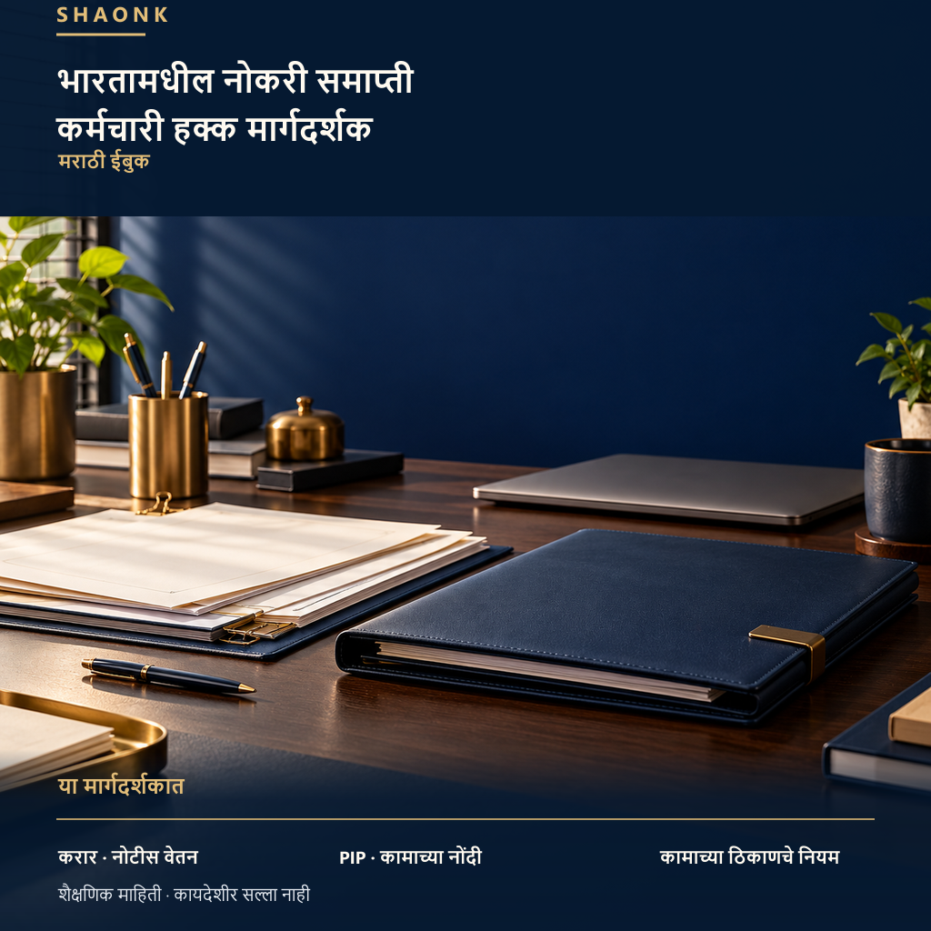 भारतामधील नोकरी समाप्ती — कर्मचारी हक्क मार्गदर्शक, मराठी ईबुक