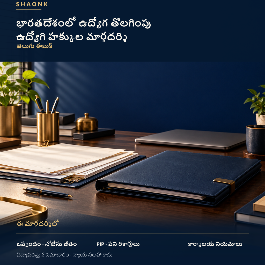 భారతదేశంలో ఉద్యోగ తొలగింపు — ఉద్యోగి హక్కుల మార్గదర్శి, తెలుగు ఈబుక్